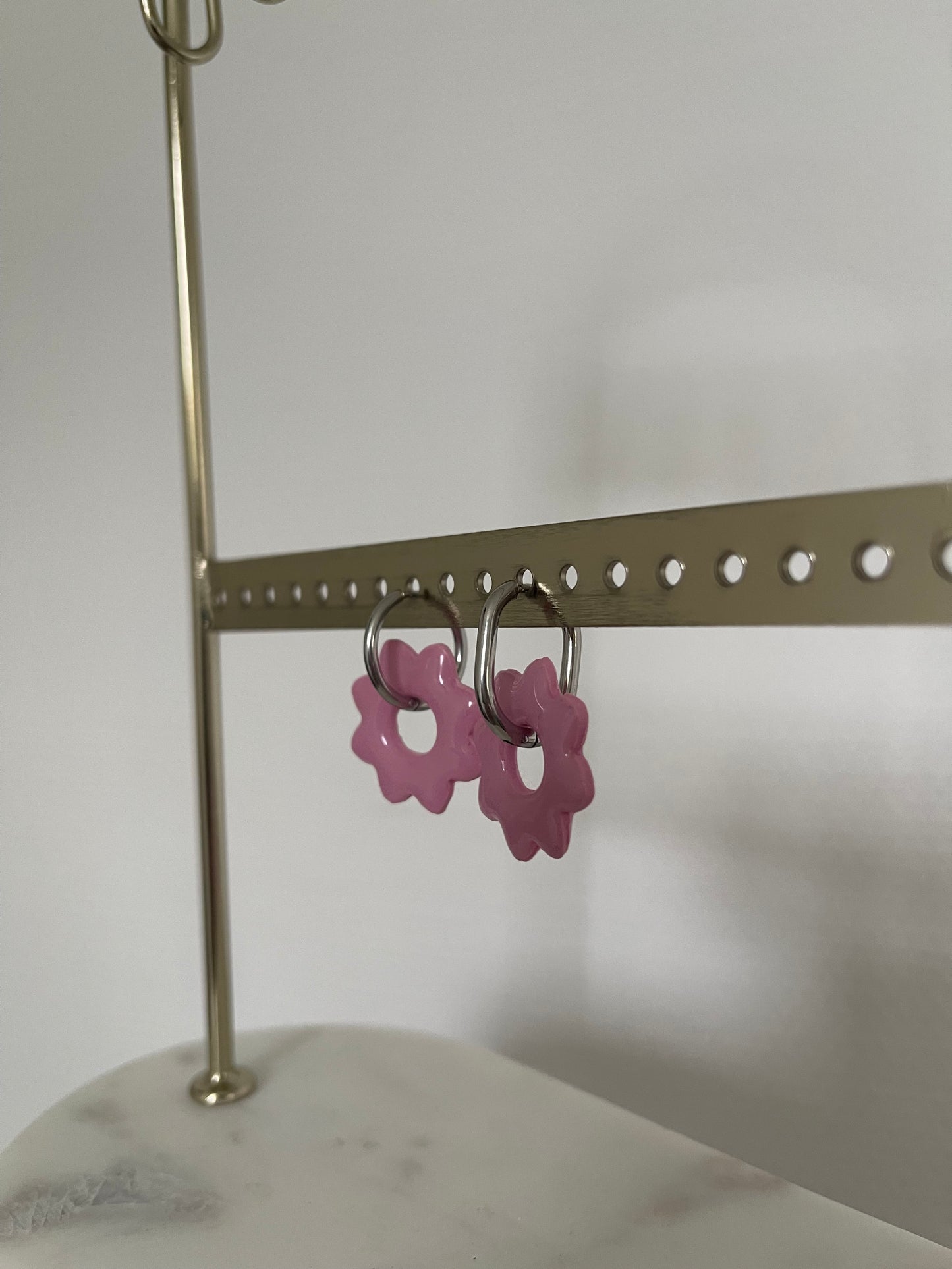 Boucles d’oreilles interchangeables " Lise " avec créoles