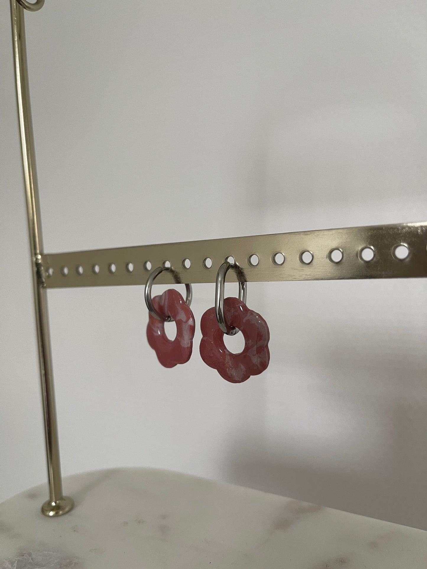 Boucles interchangeables " grande Flora " avec créoles