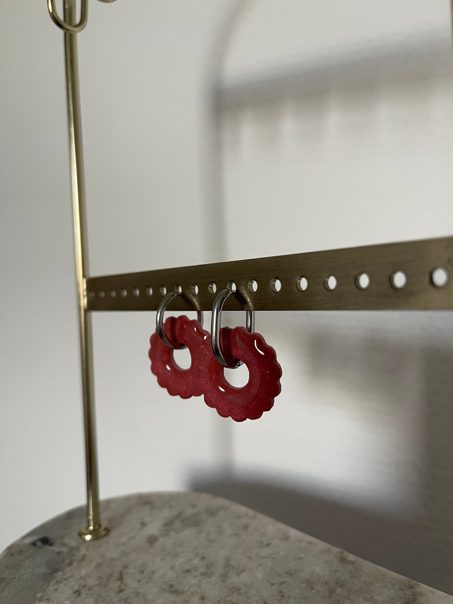 Boucles interchangeables " Dahlia " avec créoles