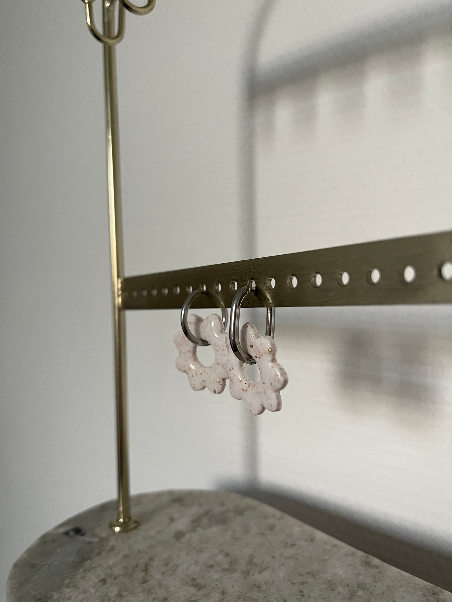 Boucles d’oreilles interchangeables " Lise " avec créoles