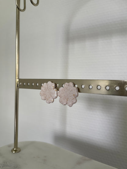 Boucles d’oreilles " petite hibiscus " 🌺