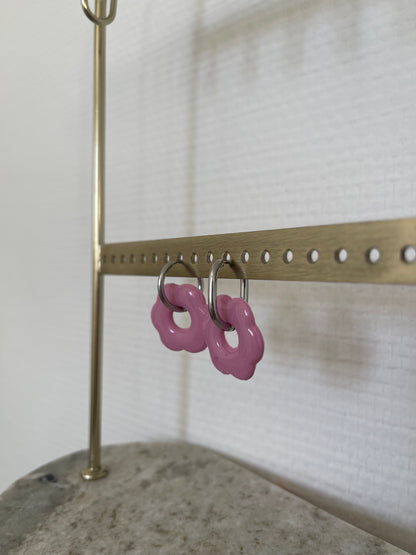 Boucles interchangeables " grande Flora " avec créoles