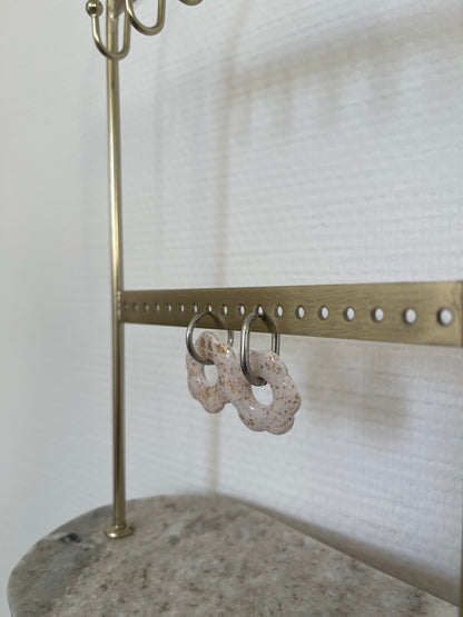 Boucles interchangeables " grande Flora " avec créoles