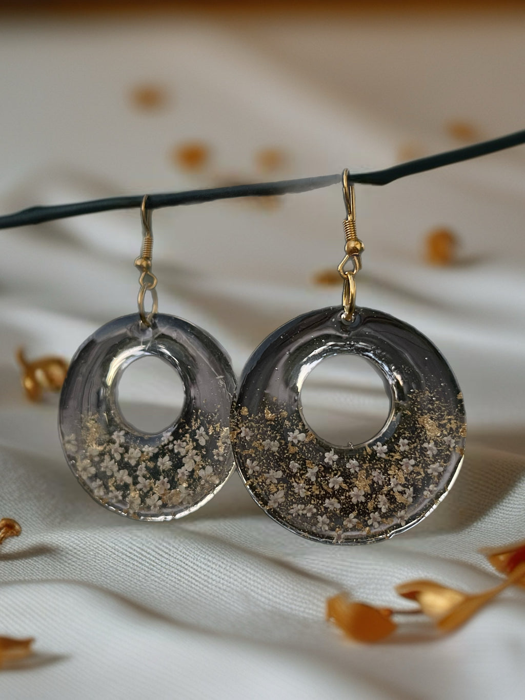 Boucles d’oreilles en résine