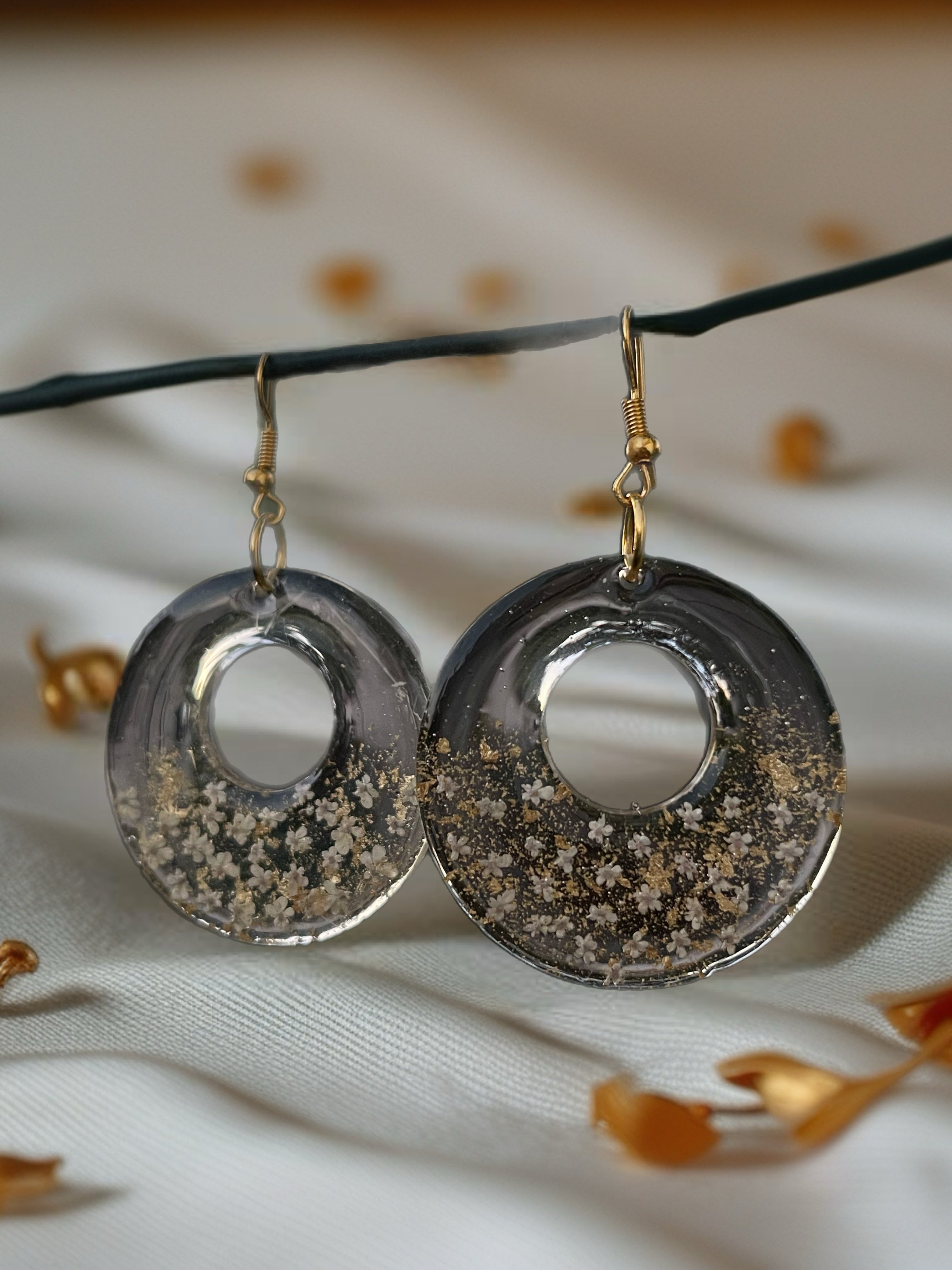 Boucles d’oreilles en résine