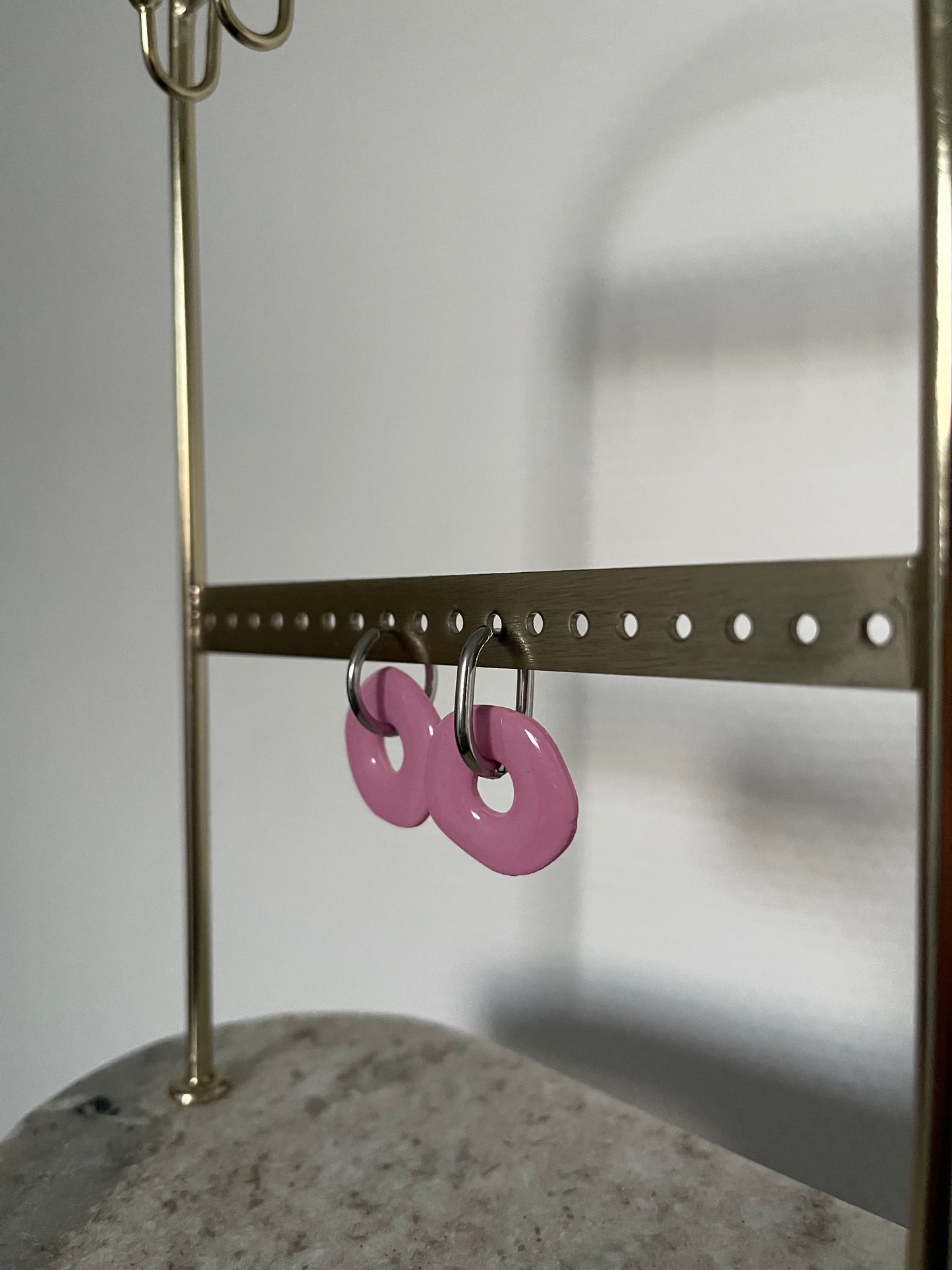 Boucles d’oreilles interchangeables " Jade " avec créoles