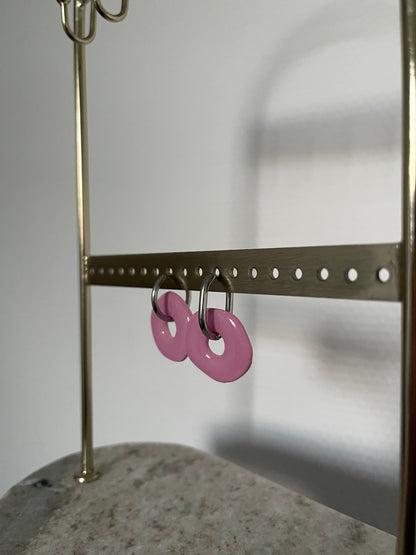 Boucles d’oreilles interchangeables " Jade " avec créoles