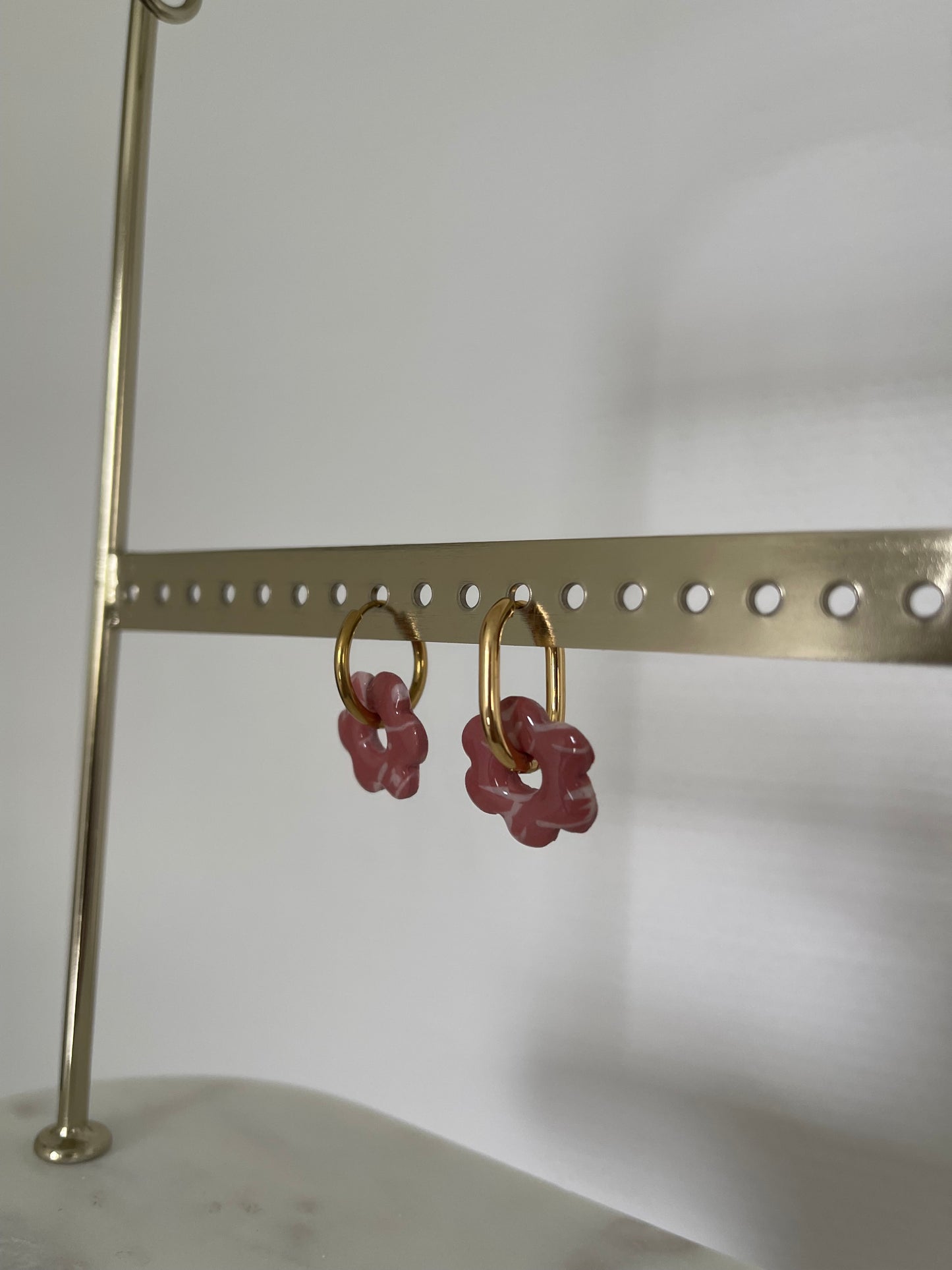 Boucles interchangeables " petite fleur " avec créoles