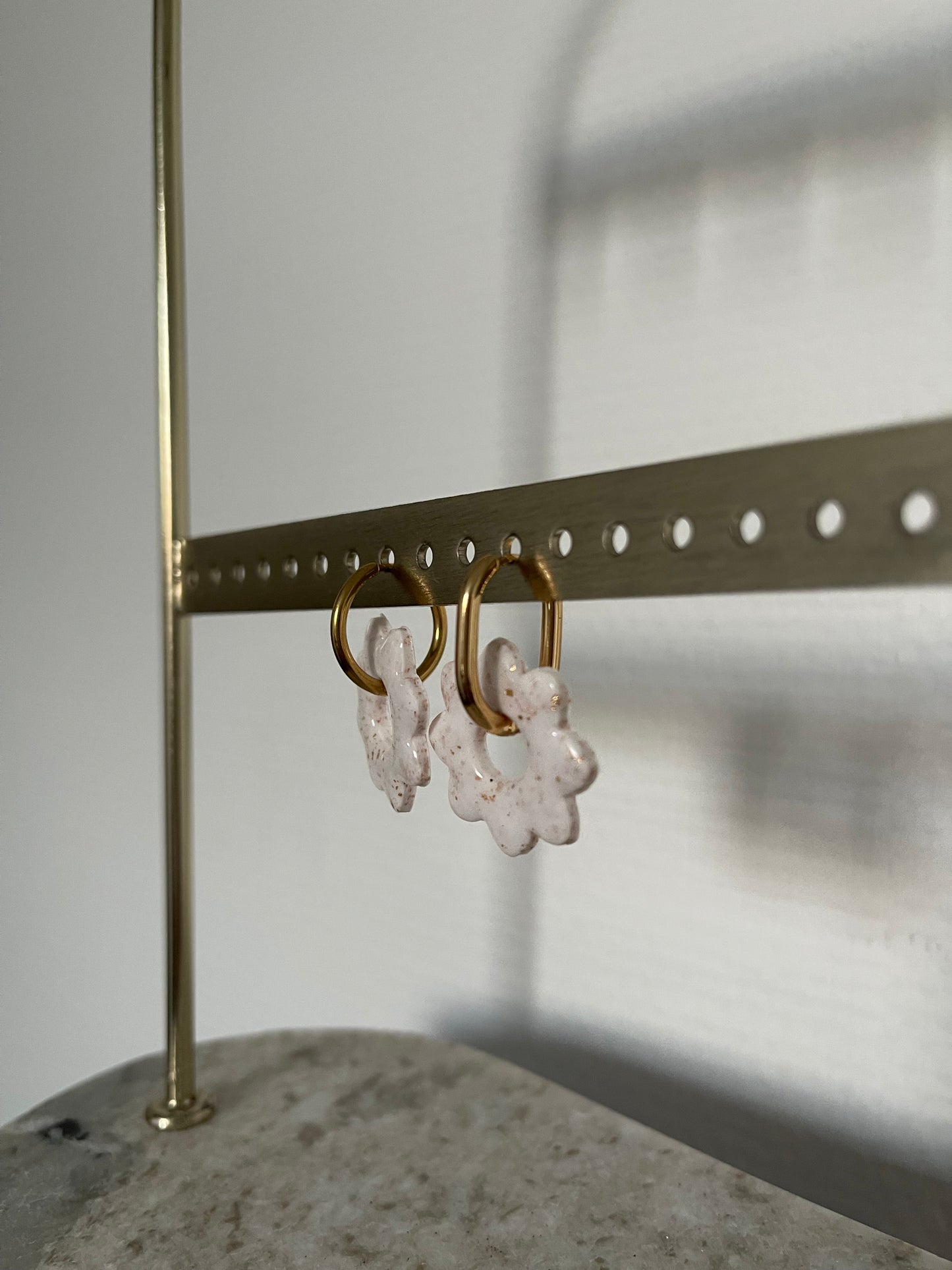 Boucles d’oreilles interchangeables " Lise " avec créoles