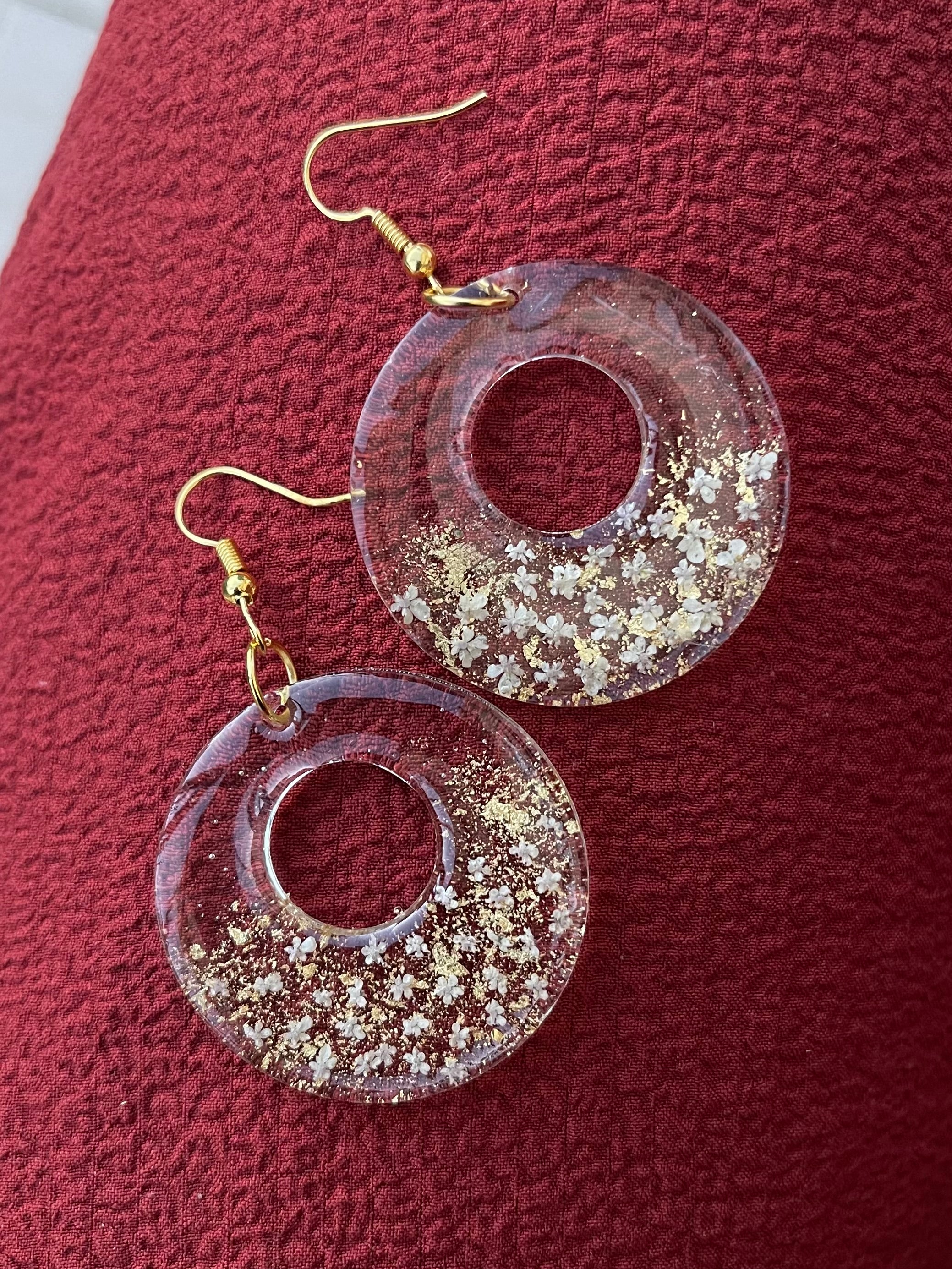 Boucles d’oreilles en résine