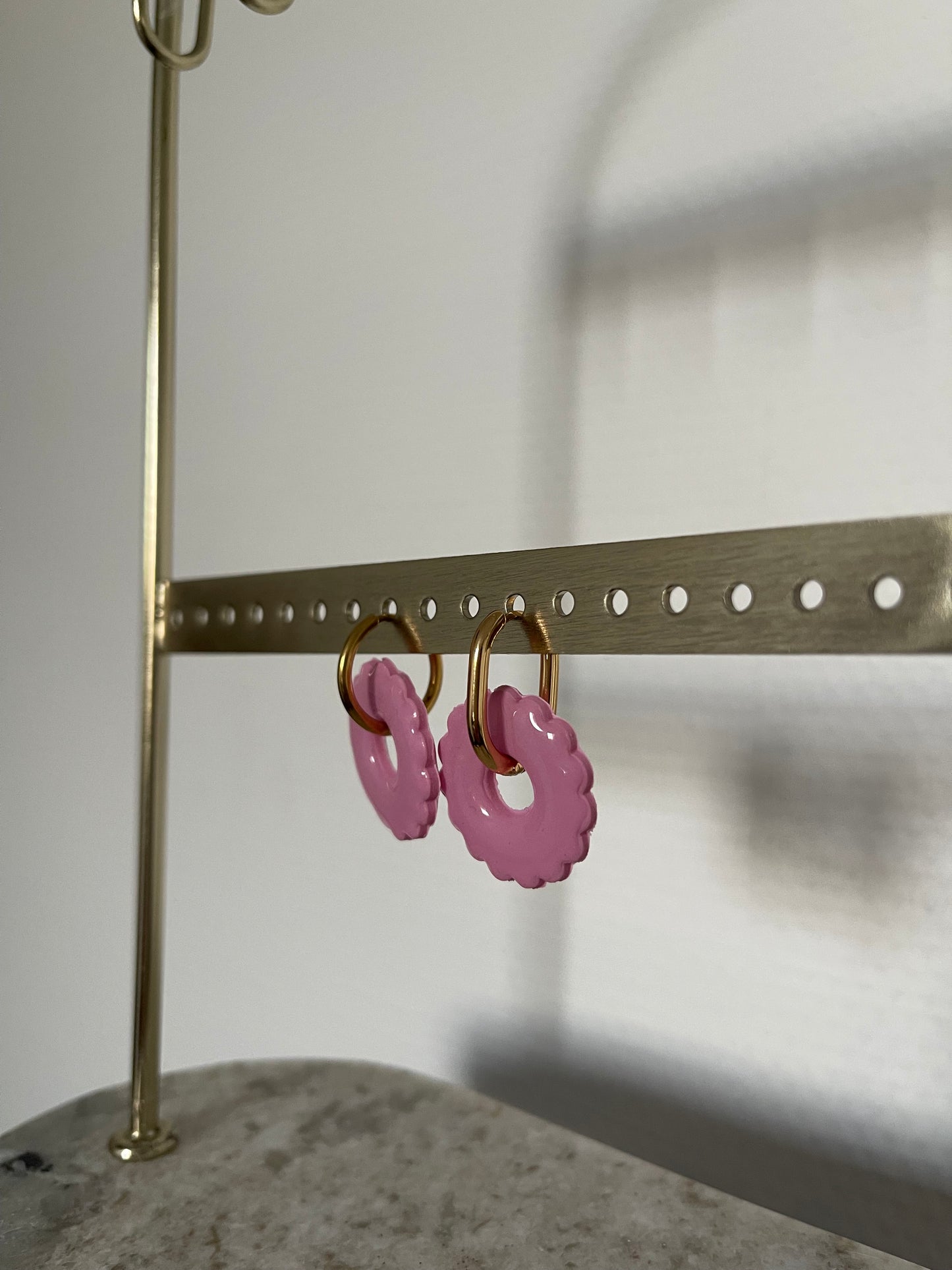 Boucles interchangeables " Dahlia " avec créoles