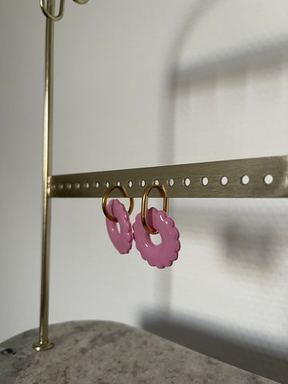 Boucles interchangeables " Dahlia " avec créoles