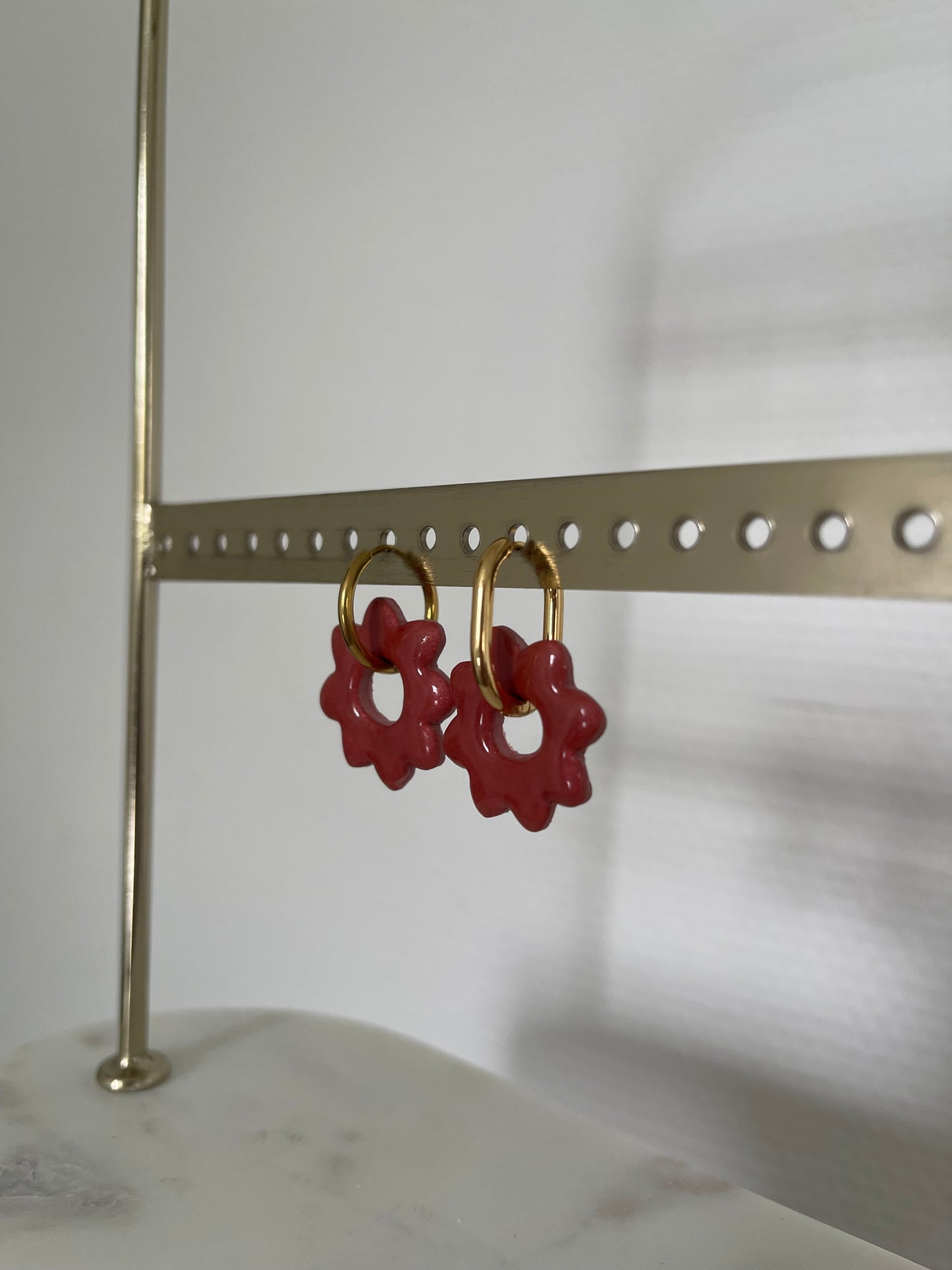 Boucles d’oreilles interchangeables " Lise " avec créoles