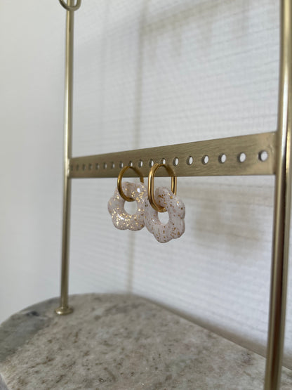 Boucles interchangeables " grande Flora " avec créoles