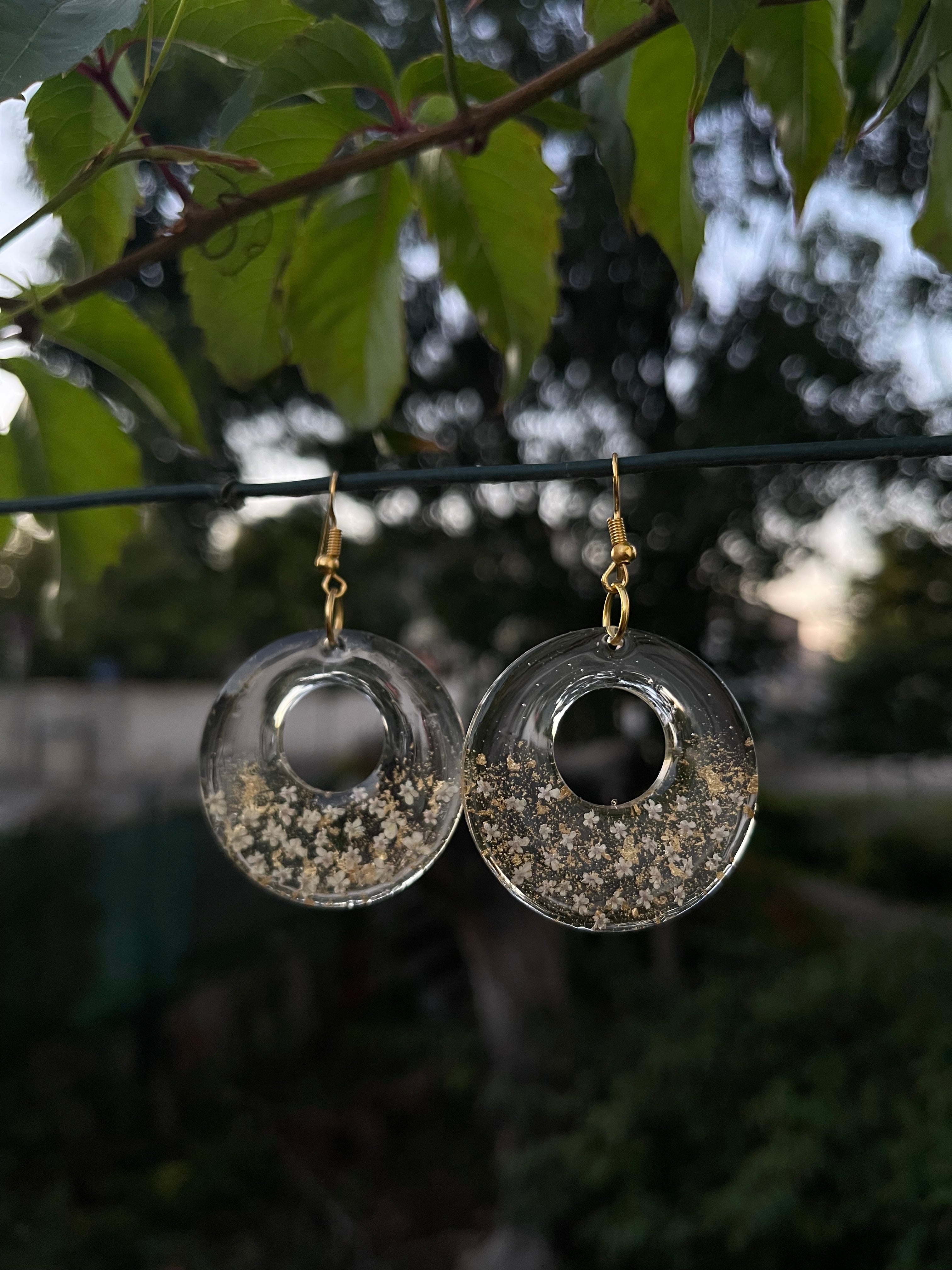 Boucles d’oreilles en résine