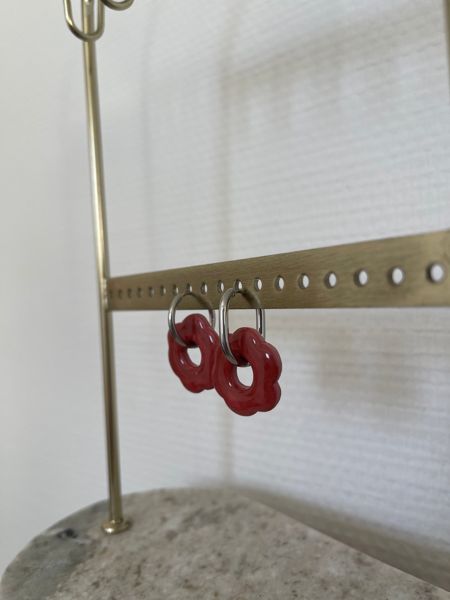 Boucles interchangeables " grande Flora " avec créoles