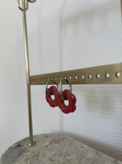 Boucles interchangeables " grande Flora " avec créoles