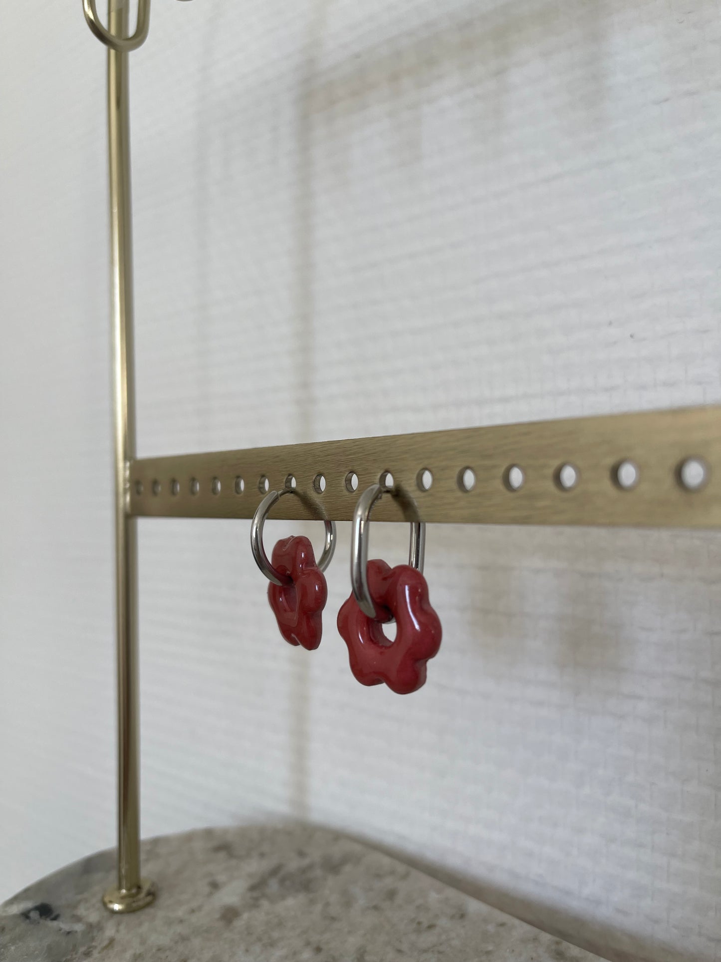 Boucles interchangeables " petite fleur " avec créoles