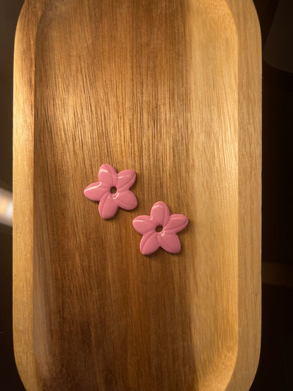 Boucles interchangeables " fleur frangipane " seules