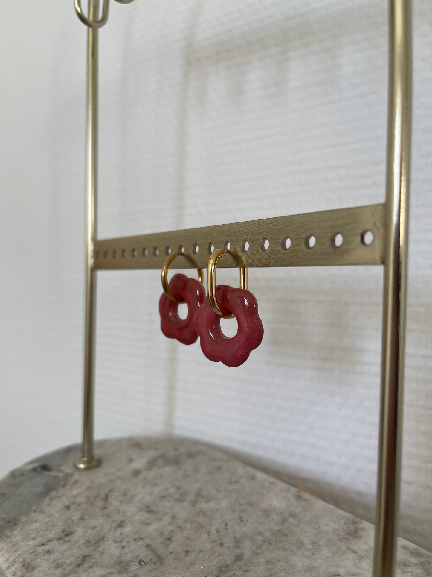 Boucles interchangeables " grande Flora " avec créoles