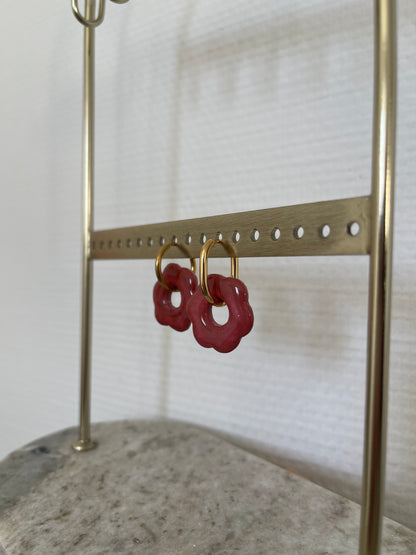 Boucles interchangeables " grande Flora " avec créoles