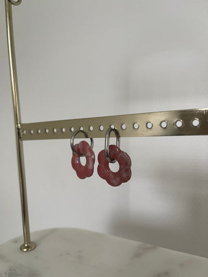 Boucles interchangeables " grande Flora " avec créoles