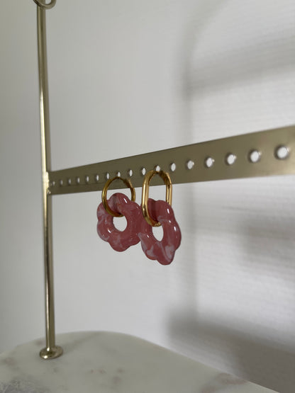 Boucles interchangeables " grande Flora " avec créoles