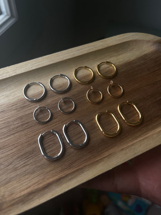 Créoles pour boucles d’oreilles interchangeables